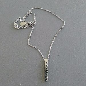 Guess Silver Pendant Necklace
